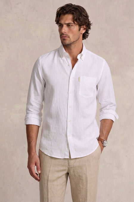 Estate White Linen Shirt
